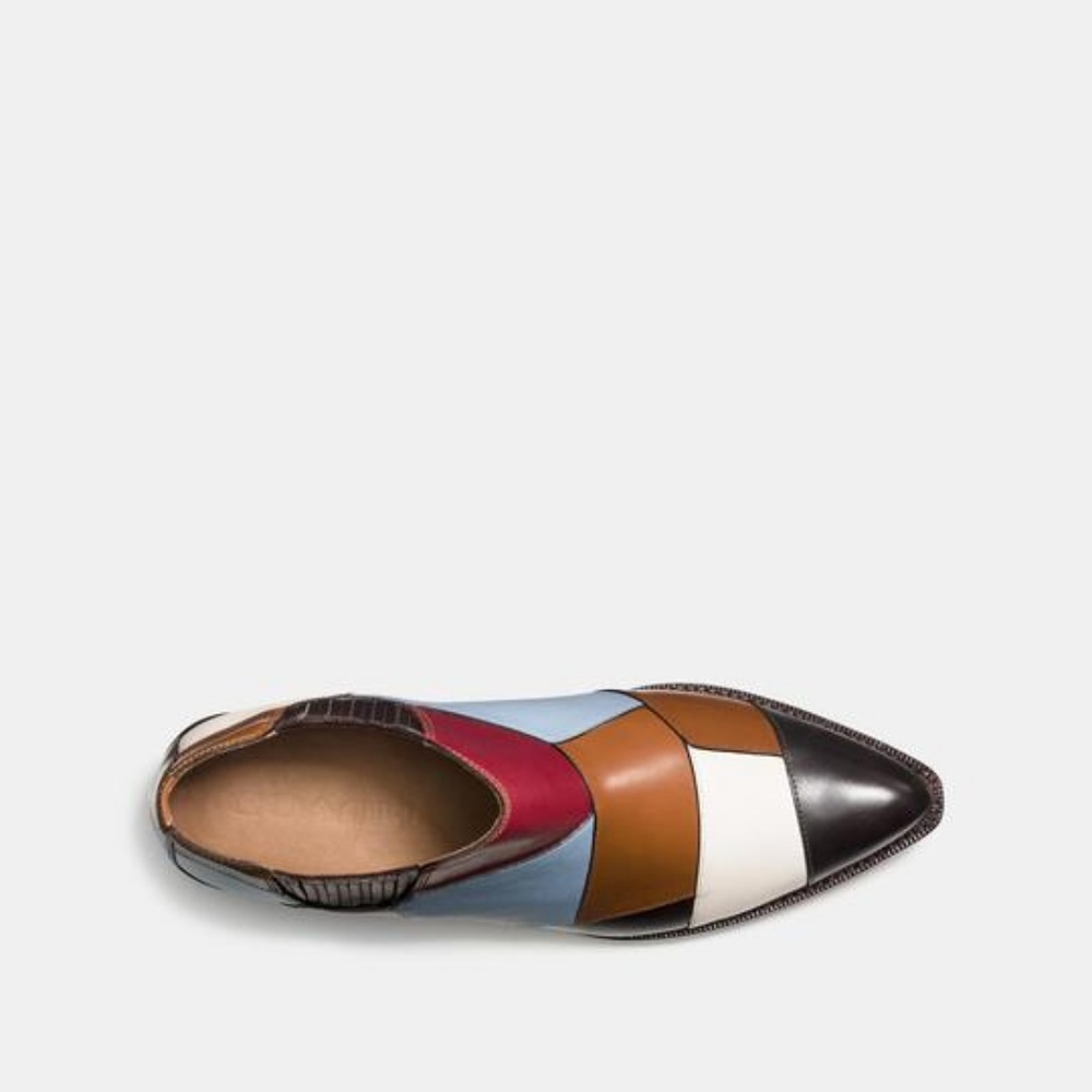 NWT Coach multi color patchwork booties 6.5 - 7 - Picture 7 of 8